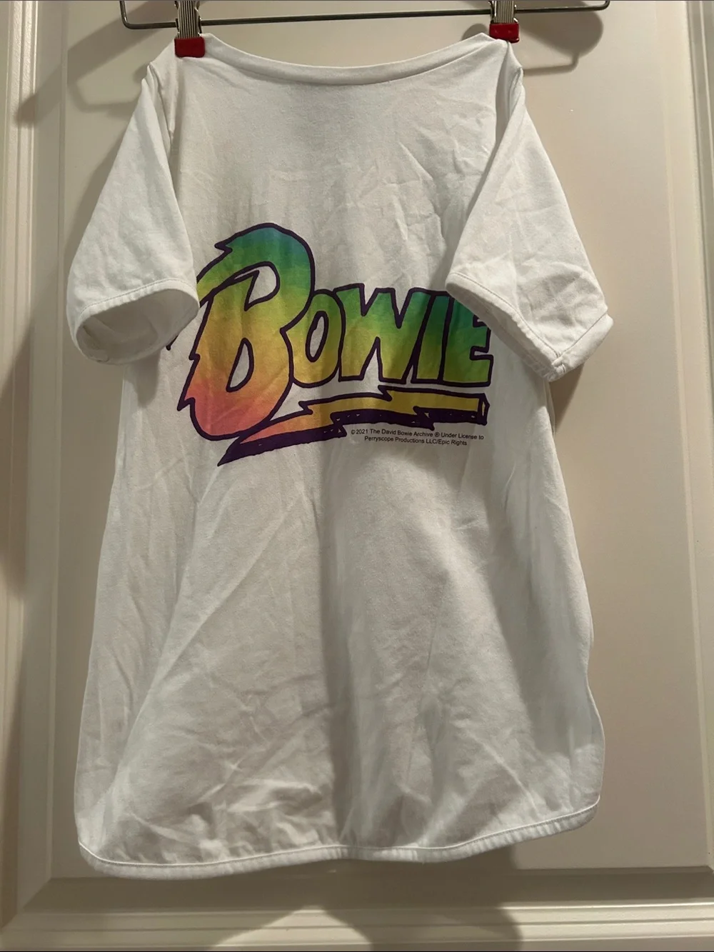 Blended David Bowie Graphic pullover Dog Pet stretchy T-shirt Tee clothing XL